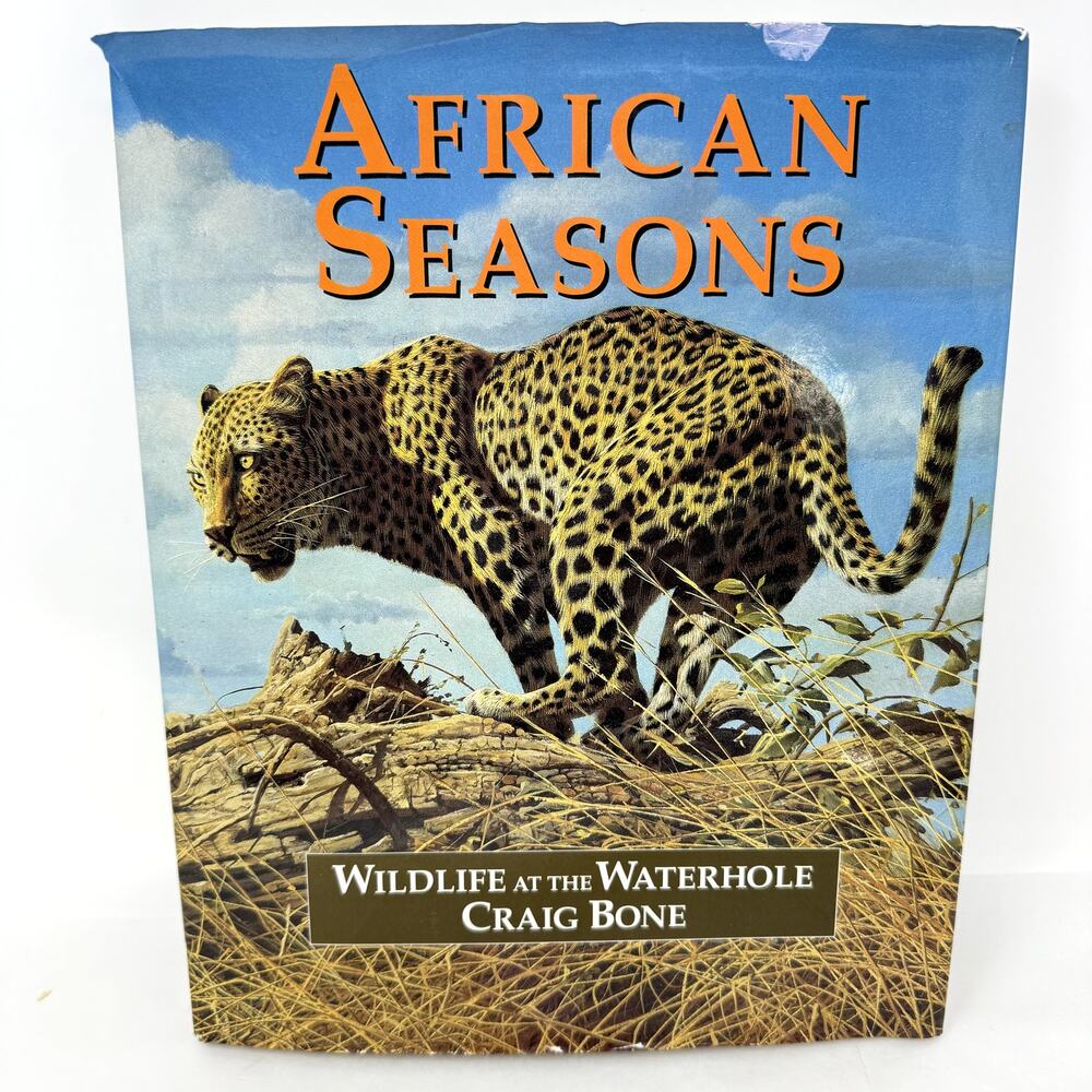 African Seasons Wildlife Waterhole Book Craig Bone Hardcover Coffee Table Book